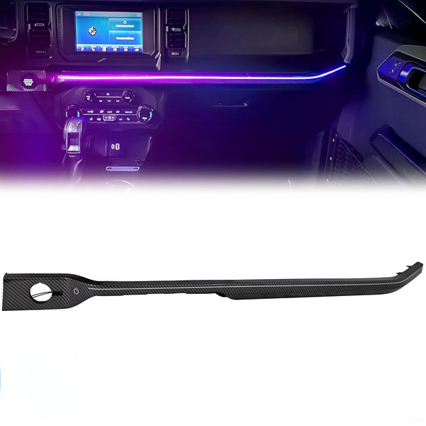 Dashboard LED Light Strip with Carbon Fiber Texture fit for Dashboard LED Light Strip with Carbon Fiber Texture fit for