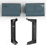 2x Aluminum Wall Mount Door Hanger Brackets - Broaddict