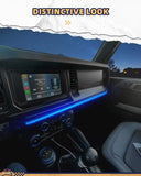 Dashboard LED Light Strip with Carbon Fiber Texture - Broaddict