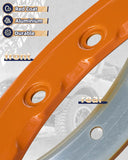 5X Bead Lock Trim Performance Orange Rings Kit-11