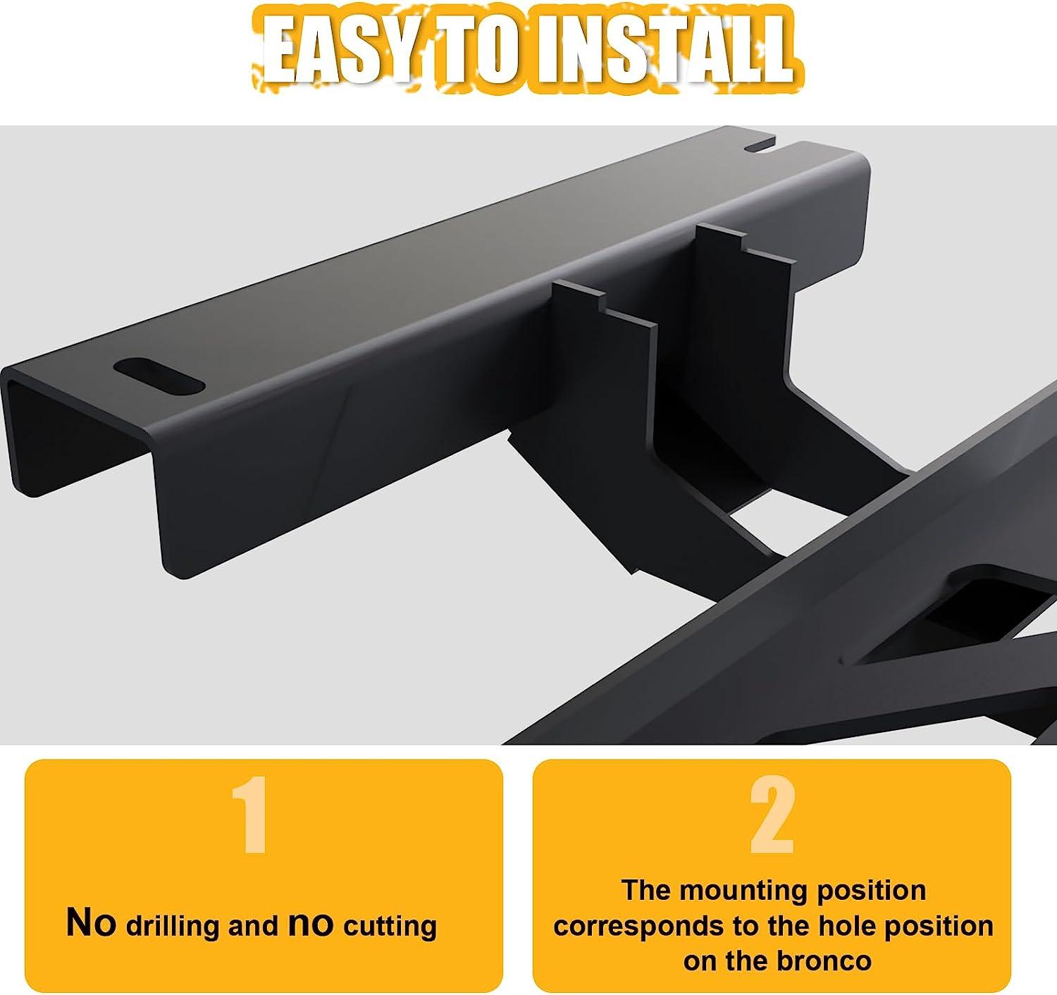 Fast Without Rails EZ-Steps Fit for 2021-2023 Ford Bronco 2/4 Door Without Rock Rails ...