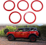 5X Bead Lock Trim Red Rings Kit