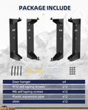 4x Aluminum Wall Mount Door Hanger Brackets