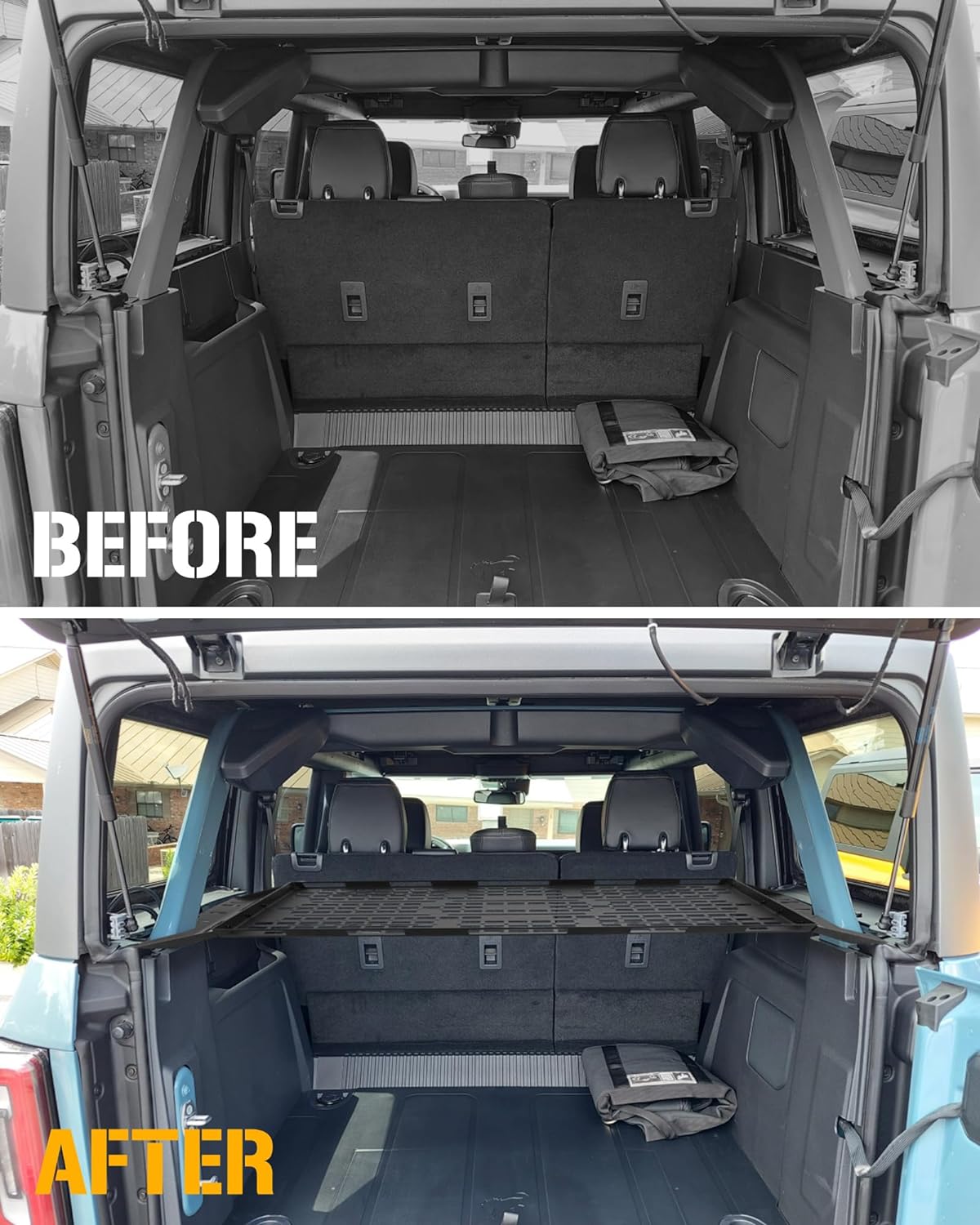 Interior Rear Cargo Basket Rack Fit for 2021-2023 Ford Bronco 4 Door ...