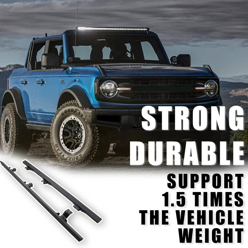 Vehicle Rocker Guards Ford Bronco Rock Rails - Heavy Duty Steel Sliders ...